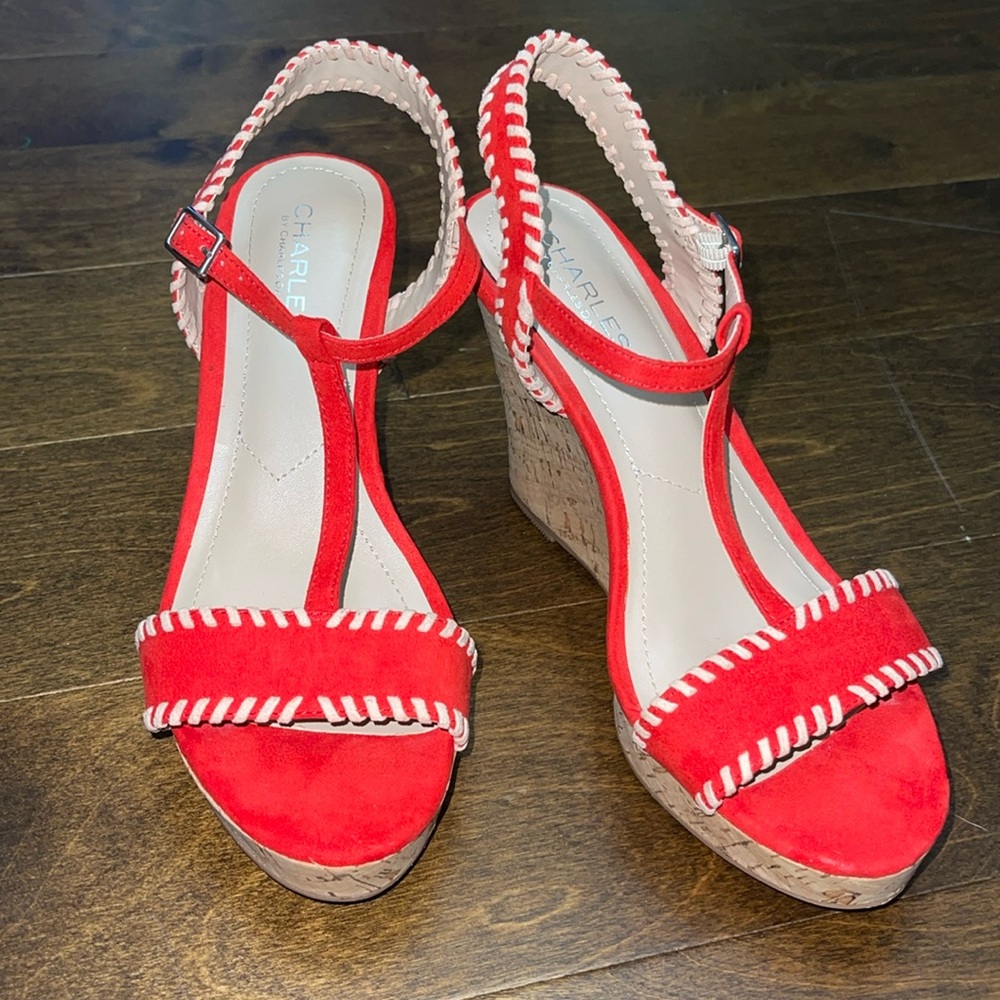 CHARLES by Charles David t-strap wedge